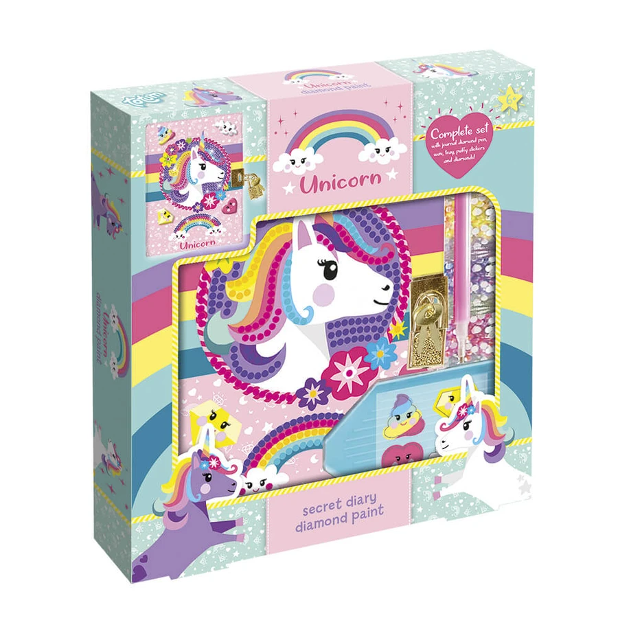 Set créatif Mon agenda licorne et diamant