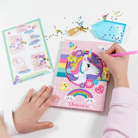 Set créatif Mon agenda licorne et diamant