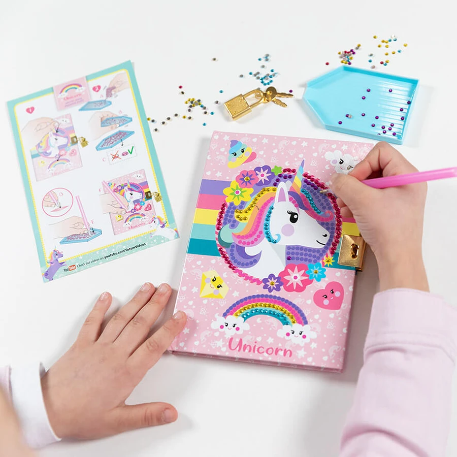 Set créatif Mon agenda licorne et diamant
