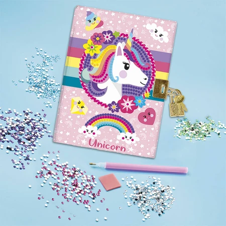 Set créatif Mon agenda licorne et diamant