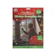 Christmas-themed window decoration set with markers and Christmas themed window decorations