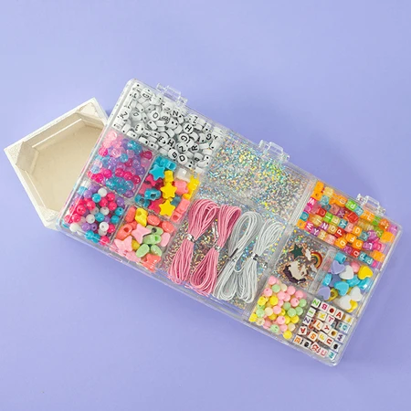 Kit de bricolage créatif - colliers et bracelets en perles, 500 pièces, ABC Beads