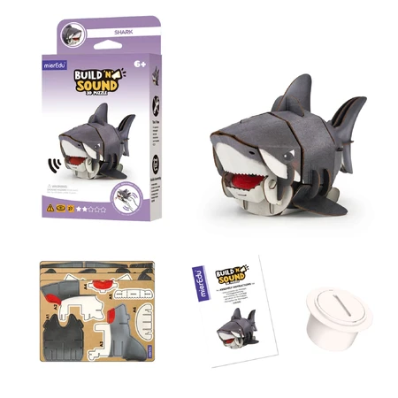 3D Sound Puzzle - Shark, Build 'n' Sound