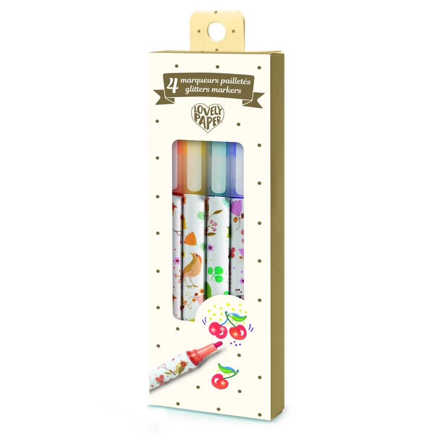 Djeco Glitzer-Marker-Set