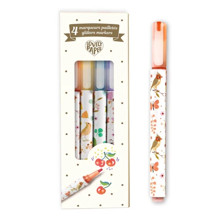 Djeco Glitzer-Marker-Set