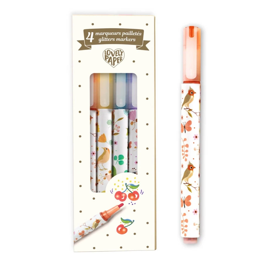 Djeco Glitzer-Marker-Set