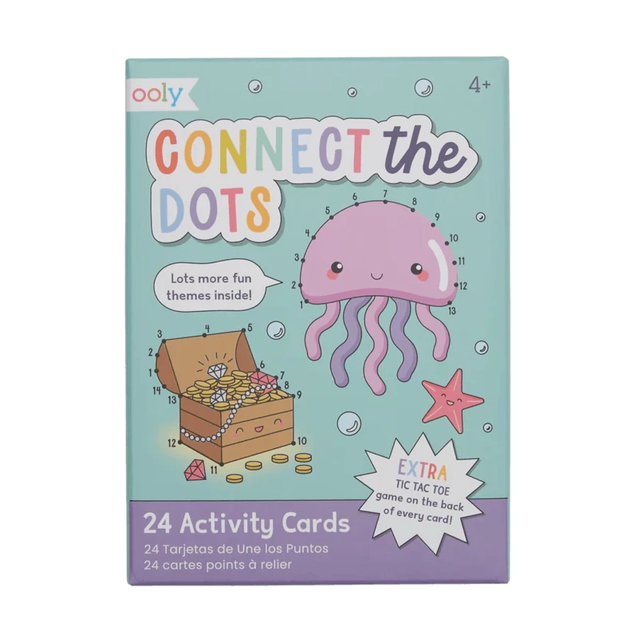 Verzameling van 24 kaarten met spelletjes en activiteiten - Join the dots