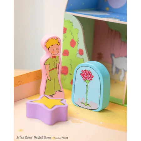 Spielset mit 10 Holzfiguren, tragbar - Little Print