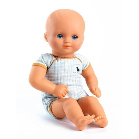 Baby mit gestreifter Kleidung Djeco