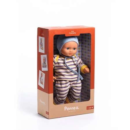 Baby mit gestreifter Kleidung Djeco