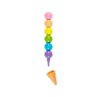 Rainbow Scoops crayons and scented eraser