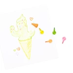 Rainbow Scoops crayons and scented eraser