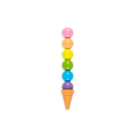 Rainbow Scoops crayons and scented eraser