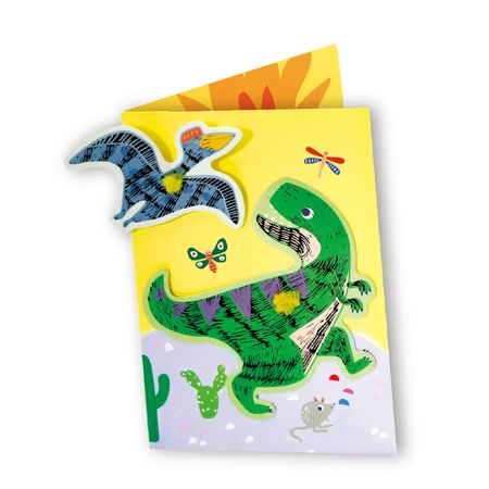 Scratch and Make Grußkarten Set - Dinosaurier