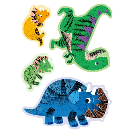 Scratch and Make Grußkarten Set - Dinosaurier