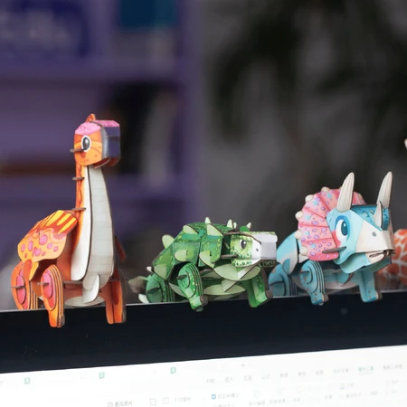 3D Sound Puzzle - Triceratops, Build 'n' Sound