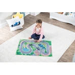 Juego 2 en 1, Puzzle y juego, Coches de carreras, Reino pacífico