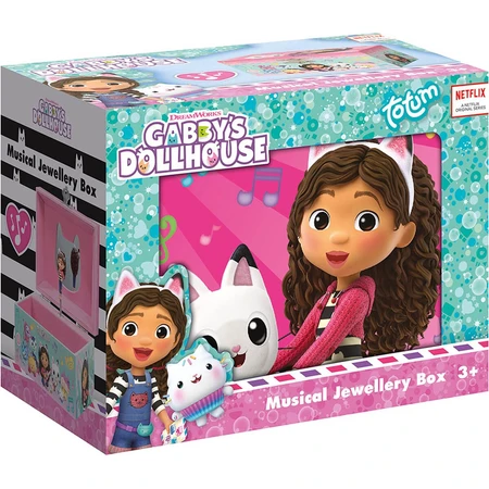 Portagioie musicale con statuetta Gabby Dollhouse e specchio