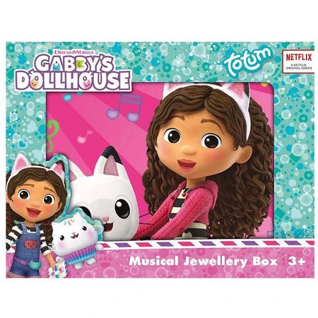 Portagioie musicale con statuetta Gabby Dollhouse e specchio