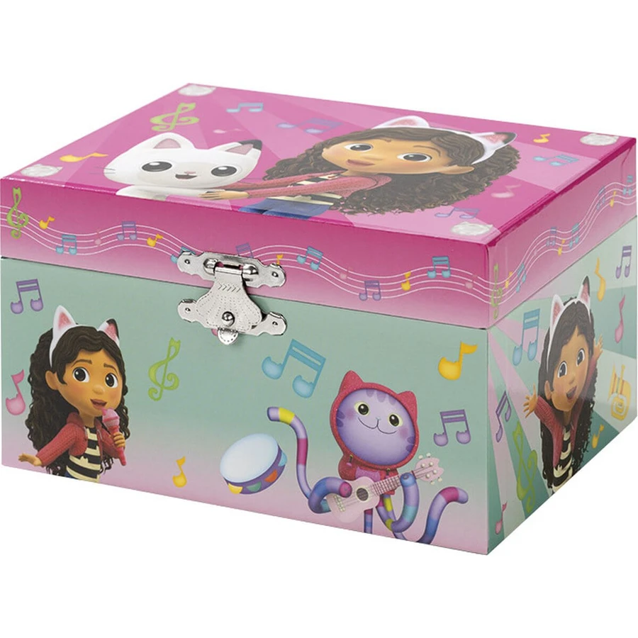 Portagioie musicale con statuetta Gabby Dollhouse e specchio