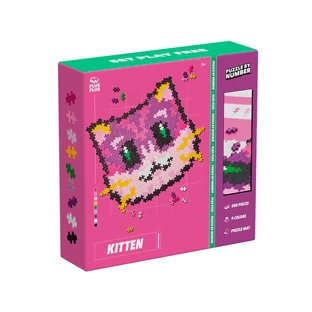 Puzzles numéricos Plus-Plus, 500 piezas, Gatito