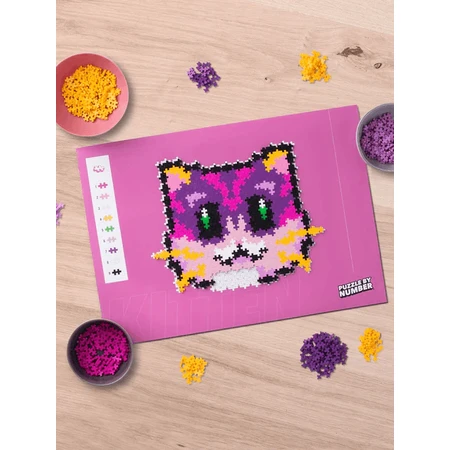 Puzzles numéricos Plus-Plus, 500 piezas, Gatito