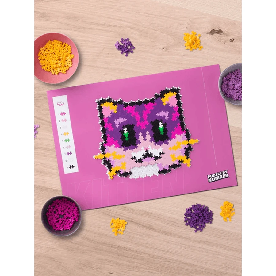 Puzzles numéricos Plus-Plus, 500 piezas, Gatito