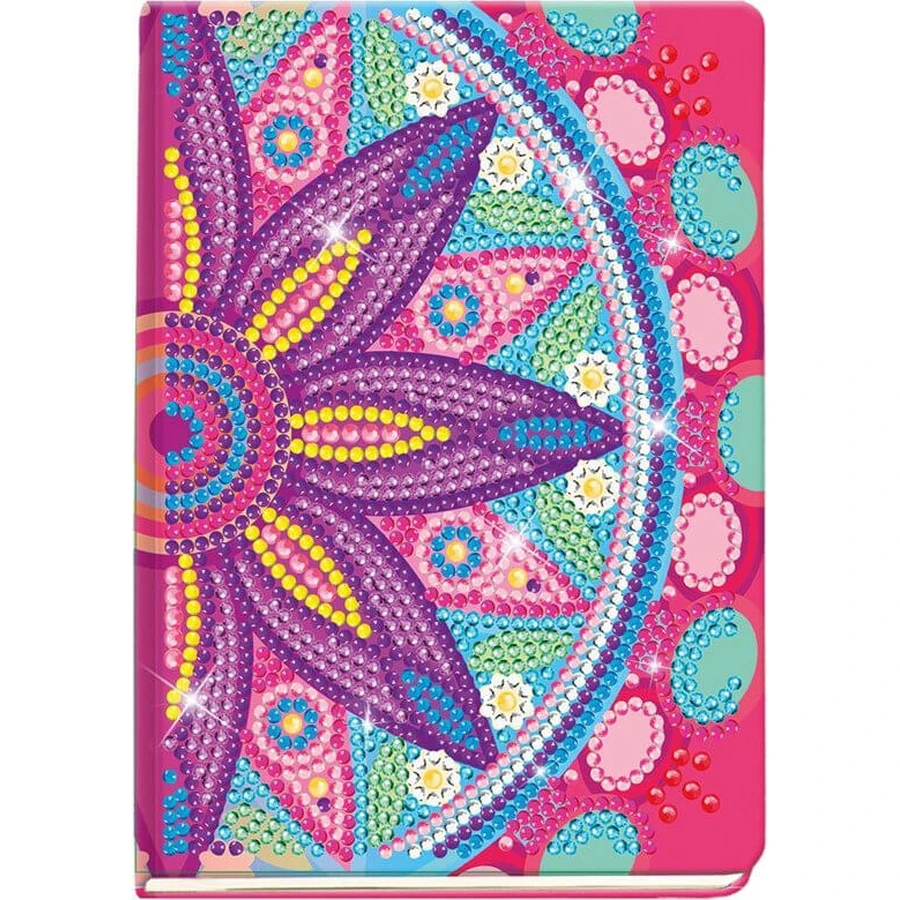 DIY-Set Mein Tagebuch mit Mandala-Blume und Diamanten