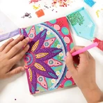DIY-Set Mein Tagebuch mit Mandala-Blume und Diamanten