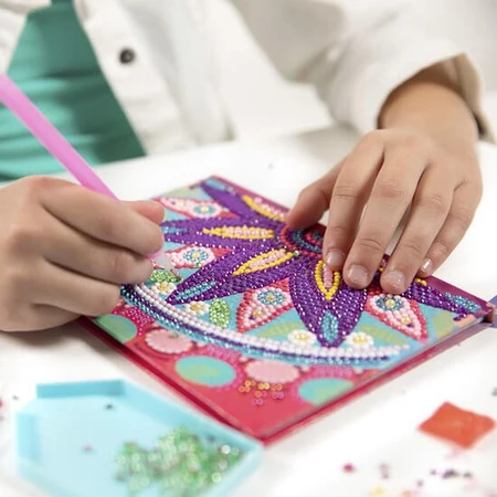 DIY-Set Mein Tagebuch mit Mandala-Blume und Diamanten