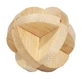 Juego de lógica IQ en madera de bambú en caja metálica-3