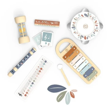 Set de 5 instrumentos musicales en maleta, Speedy Monkey
