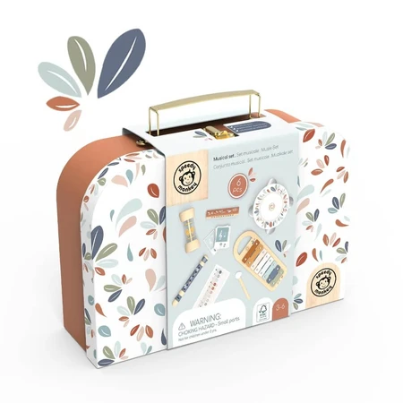 Set de 5 instrumentos musicales en maleta, Speedy Monkey