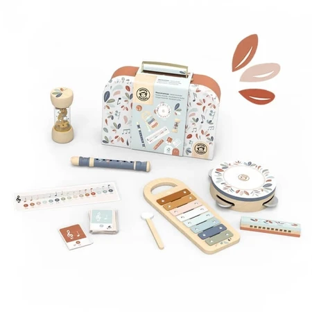 Set de 5 instrumentos musicales en maleta, Speedy Monkey