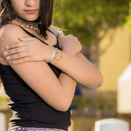 Kreatives DIY-Set - Halsketten und Armbänder mit Heishi Pop Perlen, 500 Stück, ABC Beads