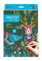 A4 Scratch off set - Magic animals
