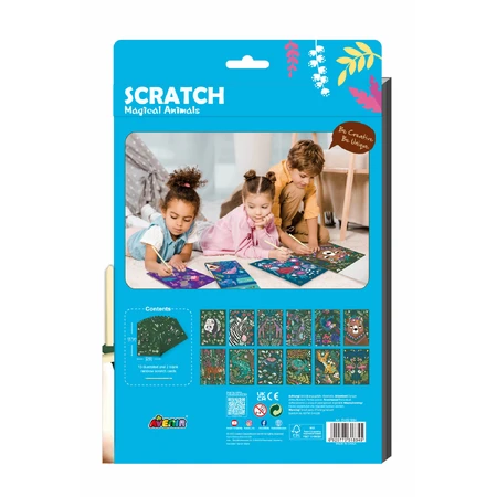 A4 Scratch off set - Magische Tiere