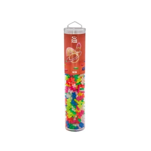 Juego de construcción Plus-Plus, tubo de 240 piezas, Neon Mix, colores fluorescentes