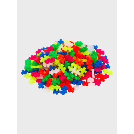 Juego de construcción Plus-Plus, tubo de 240 piezas, Neon Mix, colores fluorescentes