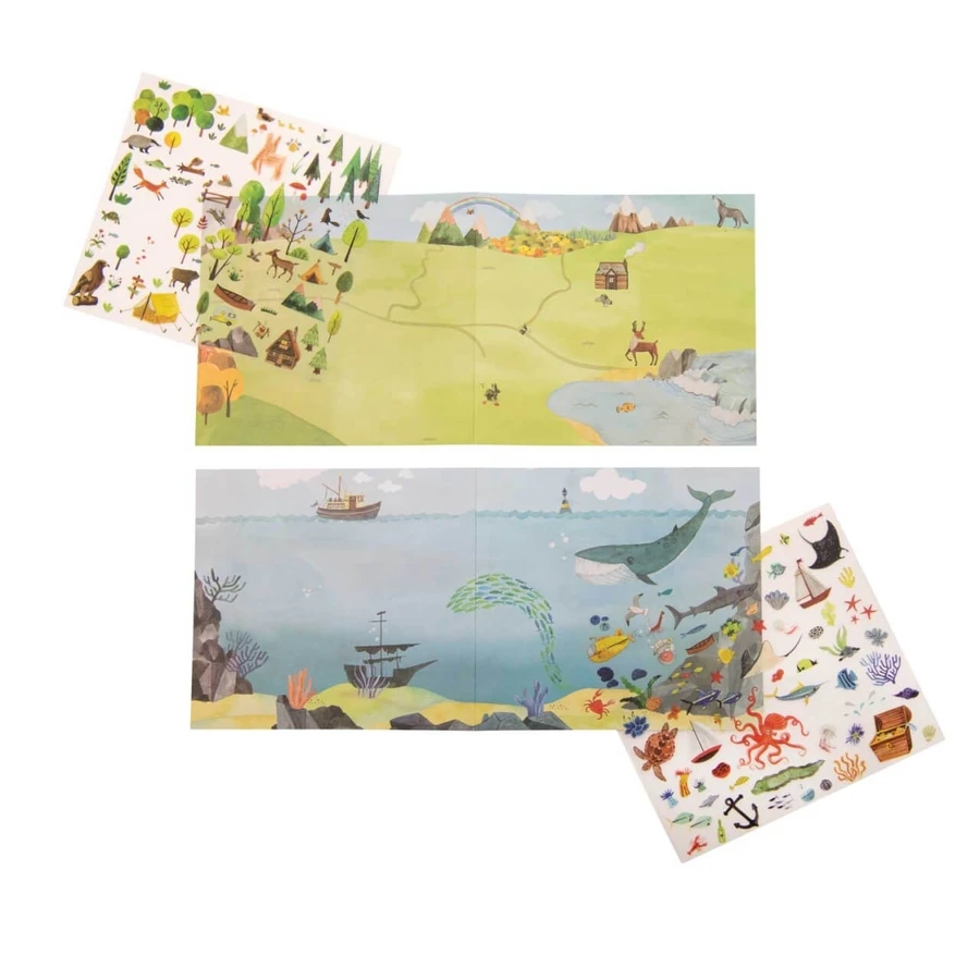 Satz Transferaufkleber Explorer, Moulin Roty
