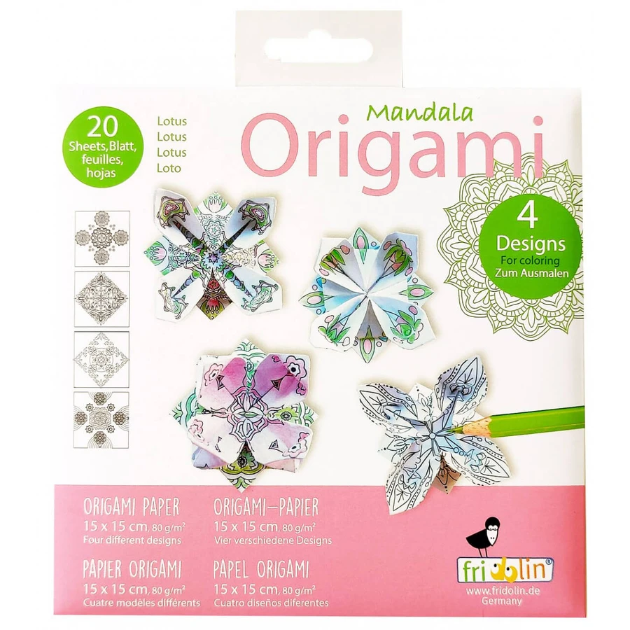 Origami Mandala Färbung Mandala, Fridolin
