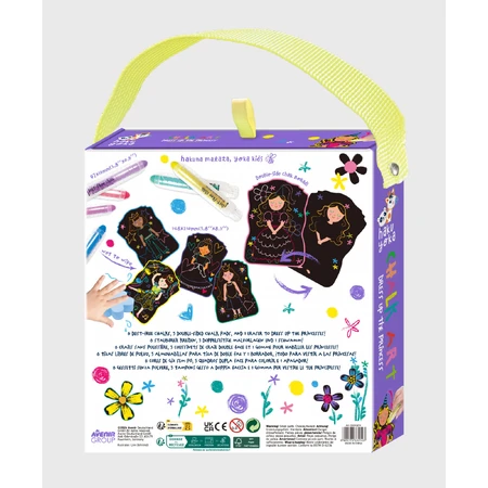 Portable chalk drawing set, Haku Yoka - Dress up Princess