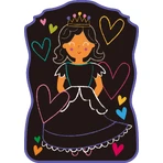 Portable chalk drawing set, Haku Yoka - Dress up Princess