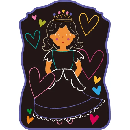 Portable chalk drawing set, Haku Yoka - Dress up Princess