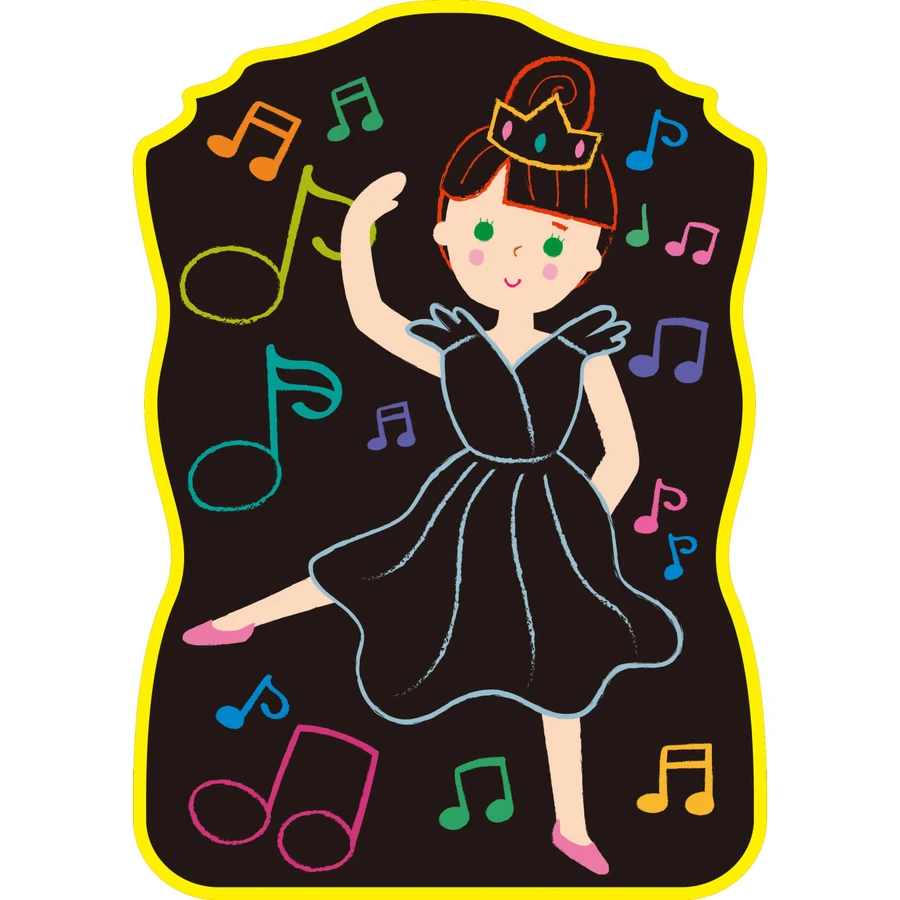 Portable chalk drawing set, Haku Yoka - Dress up Princess