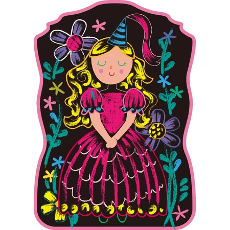 Portable chalk drawing set, Haku Yoka - Dress up Princess