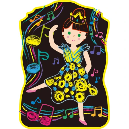 Portable chalk drawing set, Haku Yoka - Dress up Princess