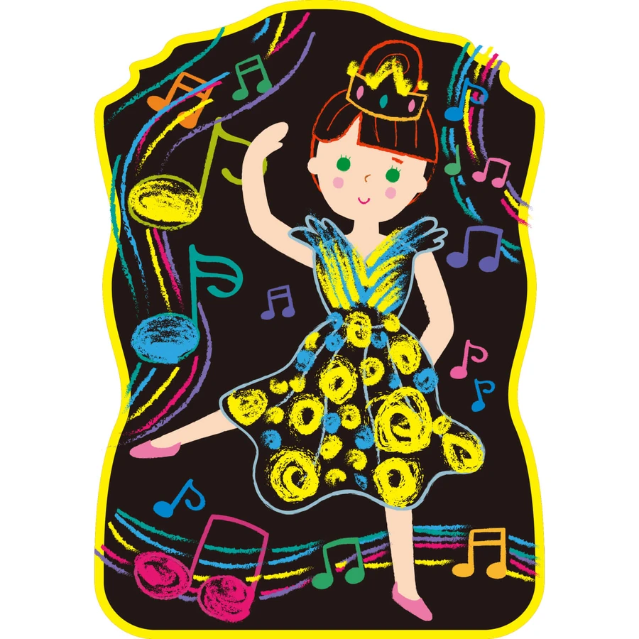 Portable chalk drawing set, Haku Yoka - Dress up Princess