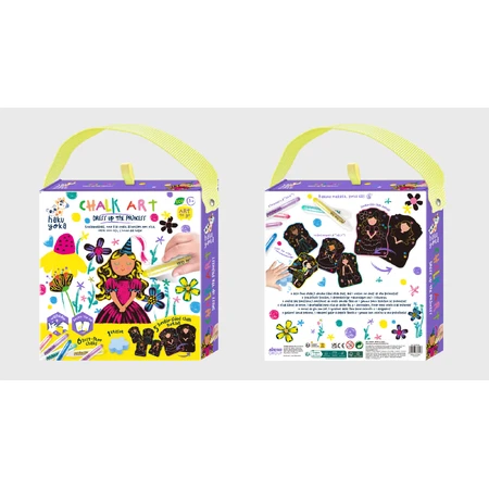 Portable chalk drawing set, Haku Yoka - Dress up Princess