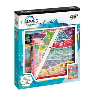 DIY-Set Mein Tagebuch mit Delphin und Diamanten